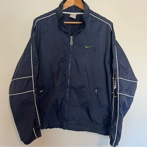 Vintage Nike 90’s Men's Size Large Navy Windbreaker Jacket